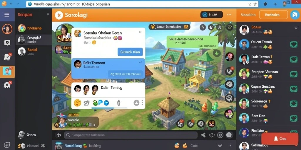Mode multiplayer memungkinkan bermain dengan teman secara online.